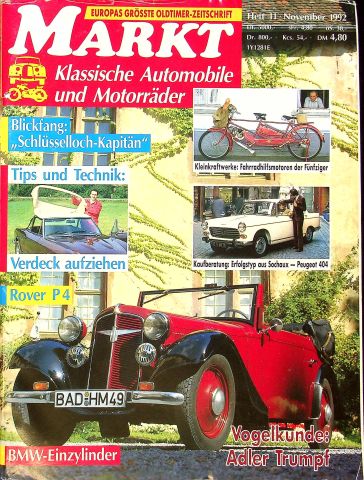 Oldtimer Markt 11/1992